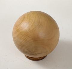 A Modern decorative Sphere Solid Tropical Wood  - 3457469