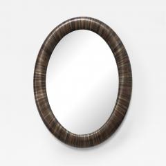 A Modernist Mirror executed in meticulous straw marquetry - 4029076