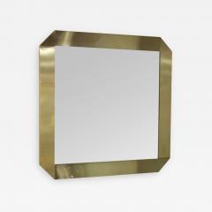 A Modernist Steel Framed Square Wall Mirror - 256988