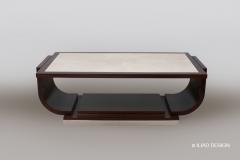 A Modernist Style Parchment Top Coffee Table by Iliad Design - 453894