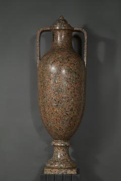 A Monumental Lapis Pyrrhopoecilus Lidded Amphora - 4340788