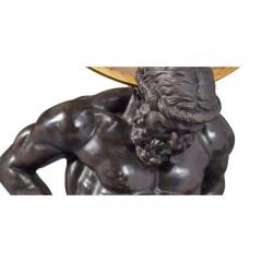 A Monumental Pair of Gilt and Patinated Bronze Atlas Figures Sculptures - 2207365