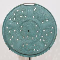 A Mounted 17th Century Folk Art Brass Bassinoire Cover from France - 4121470