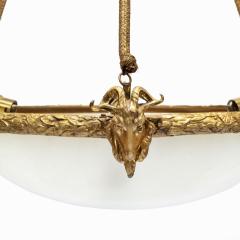 A Napoleon III Alabaster Hanging Lamp - 757566