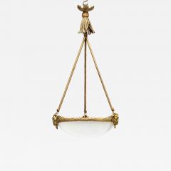 A Napoleon III Alabaster Hanging Lamp - 758201