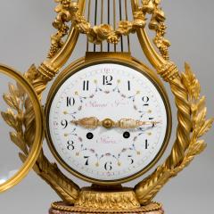 A Napoleon III Lyre clock with ormolu hand - 828517