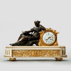 A Napoleon III gilt mantel clock by Deniere - 774768