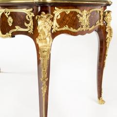 A Napoleon kingwood marble free standing writing table attributed to Sormani - 2989801