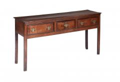 A Narrow Three Drawer Sideboard Dresser c 1760 - 4680941