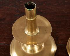 A Near Pair of 17th c English Brass Candlesticks - 4480935