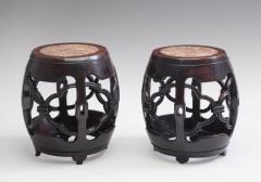 A Near Pair of Hongmu Drum Stools - 3514032