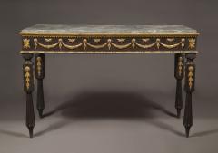 A Neoclassical Period Ebonized And Giltwood Side Table - 1307259