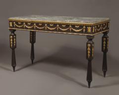 A Neoclassical Period Ebonized And Giltwood Side Table - 1307268