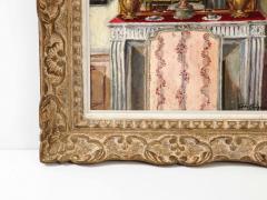 A Oil on Canvas Painting of and Interior - 3152733