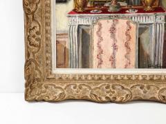 A Oil on Canvas Painting of and Interior - 3152733