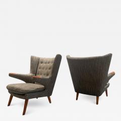 A P Stolen Pair of Hans Wegner AP 19 Papa Bear Armchairs for A P Stolen - 2541244