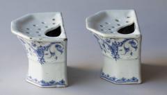 A PAIR OF 18TH CENTURY FAIENCE BOUQUETI RE OR FLOWER VASES - 4598561