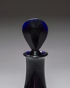 A PAIR OF BRISTOL BLUE SPIRIT DECANTERS - 4290315