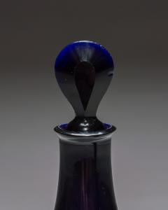 A PAIR OF BRISTOL BLUE SPIRIT DECANTERS - 4290317