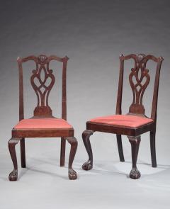 A PAIR OF CHIPPENDALE CHAIRS - 4455798