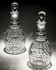 A PAIR OF CUT GEORGIAN DECANTERS - 3793714