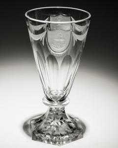 A PAIR OF DECANTERS OF NAUTICAL INTEREST WITH FIVE MATCHING GLASSES - 4340902