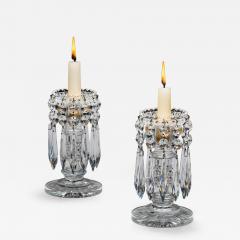 A PAIR OF DIAMOND CUT REGENCY LUSTRES - 4745325