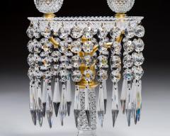 A PAIR OF DIAMOND CUT REGENCY TRAY LIGHTS - 4424950