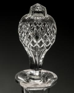 A PAIR OF DIAMOND CUT VICTORIAN DECANTERS - 3793707