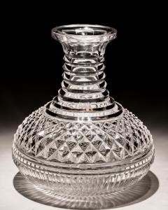 A PAIR OF DIAMOND STEP CUT CARAFES - 3790927