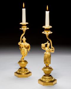 A PAIR OF EARLY VICTORIAN CHINOISERIE CANDLESTICKS - 4248670