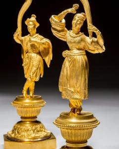 A PAIR OF EARLY VICTORIAN CHINOISERIE CANDLESTICKS - 4248702