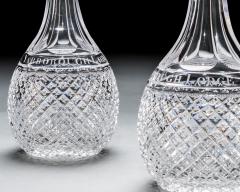 A PAIR OF ELABORATELY CUT DECANTERS OF MASONIC INTEREST - 3787815