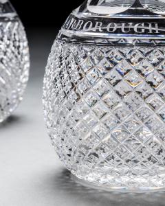 A PAIR OF ELABORATELY CUT DECANTERS OF MASONIC INTEREST - 3787854