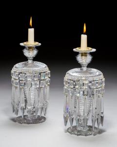 A PAIR OF ELABORATELY CUT REGENCY LUSTRES - 4461744
