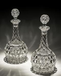 A PAIR OF ELABORATELY CUT VICTORIAN DECANTERS - 3787953