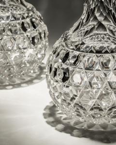 A PAIR OF ELABORATELY CUT VICTORIAN DECANTERS - 3787966