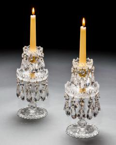 A PAIR OF ELABORATELY CUT VICTORIAN LUSTRES - 4340880