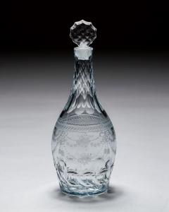 A PAIR OF ENGRAVED CONTINENTAL DECANTERS - 4399397