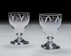 A PAIR OF ENGRAVED SQUARE BASE RUMMERS - 4217750
