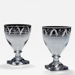 A PAIR OF ENGRAVED SQUARE BASE RUMMERS - 4218419