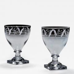 A PAIR OF ENGRAVED SQUARE BASE RUMMERS - 4290635