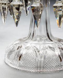 A PAIR OF FINE DIAMOND CUT VICTORIAN LUSTRES - 4217761