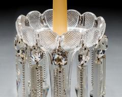A PAIR OF FINE DIAMOND CUT VICTORIAN LUSTRES - 4217763