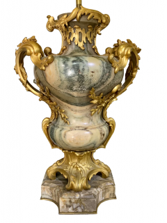 A PAIR OF FRENCH ORMOLU MOUNTED CIPOLLINO MARBLE LAMPS BY MAISON MILLET - 3537842