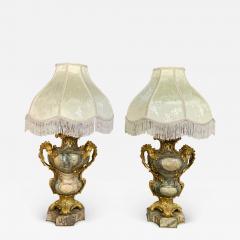 A PAIR OF FRENCH ORMOLU MOUNTED CIPOLLINO MARBLE LAMPS BY MAISON MILLET - 3560102