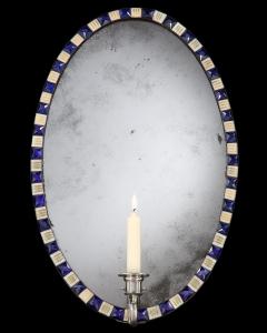 A PAIR OF GEORGE III IRISH OVAL MIRROR GIRANDOLES - 3787283