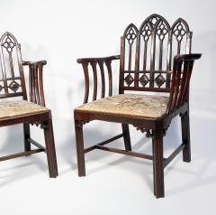 A PAIR OF GEORGE III MAHOGANY ARMCHAIRS - 3078248