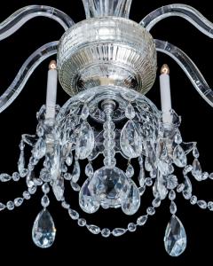 A PAIR OF GEORGE III STYLE CRYSTAL CHANDELIERS - 3787490