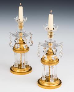 A PAIR OF GEORGE III TEMPLE CANDLESTICKS - 3793792